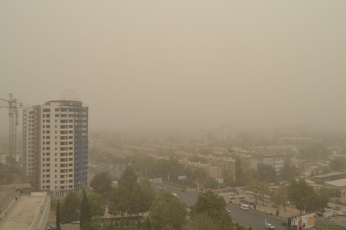 К выходным в Таджикистан придет пыльная буря