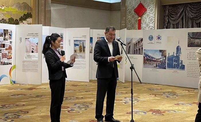 На выставке ШОС в Китае представили Дворец Навруз
