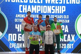 Сборная Таджикистана завоевала четвертое место на чемпионате мира по борьбе на поясах