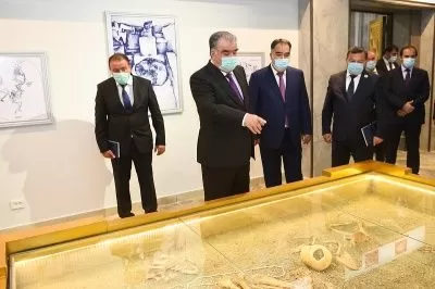 Иштироки Пешвои миллат Эмомалӣ Раҳмон дар тантанаҳои ҷашни 5500-солагии Саразм