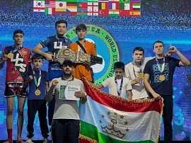 Юные таджикистанцы стали чемпионами мира по кикбоксингу
