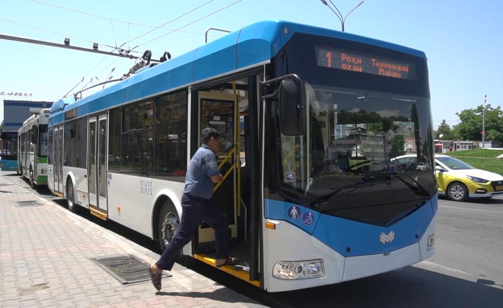 В Душанбе запускают новый троллейбусный маршрут №2